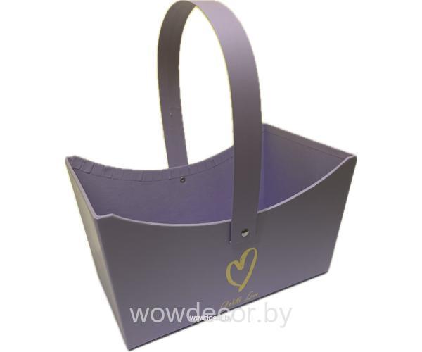 Коробка под цветы  20*13*11см, лиловый