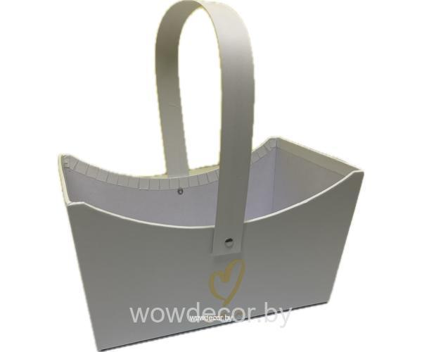 Коробка под цветы  20*13*11см, белый