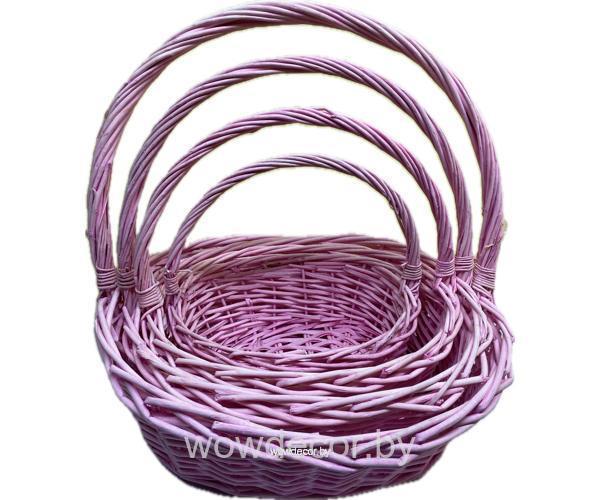 Набор корзин (ива), 42*34*16*41CM, 36*29*14.5*37CM, 29*22*13*32CM,4 шт.