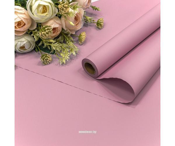 Плёнка 0,58*10м матовая "Корейская" 55мкм Бледно-лиловый 1/30 Арт: 1638/2058
