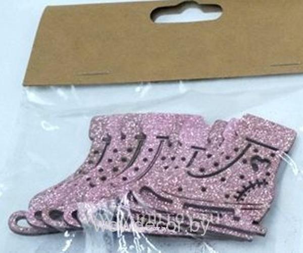Набор деревянных конфетти "Коньки" 4,2x5 см, 10 шт.