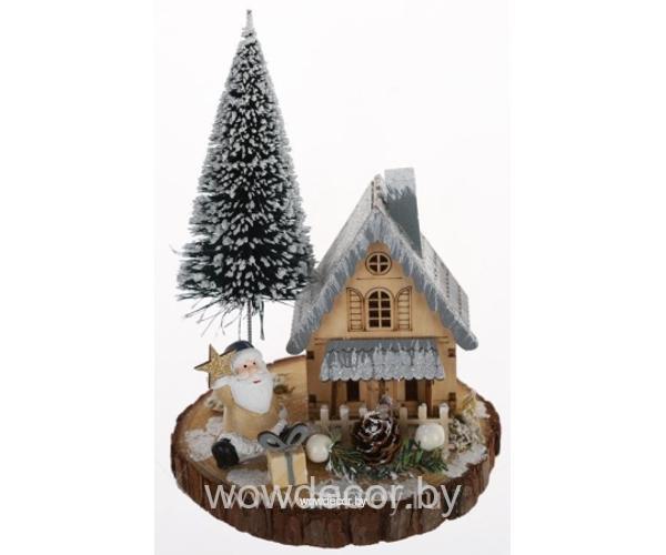 Новогоднее декоративное изделие 11x11x16 см, 1 шт.